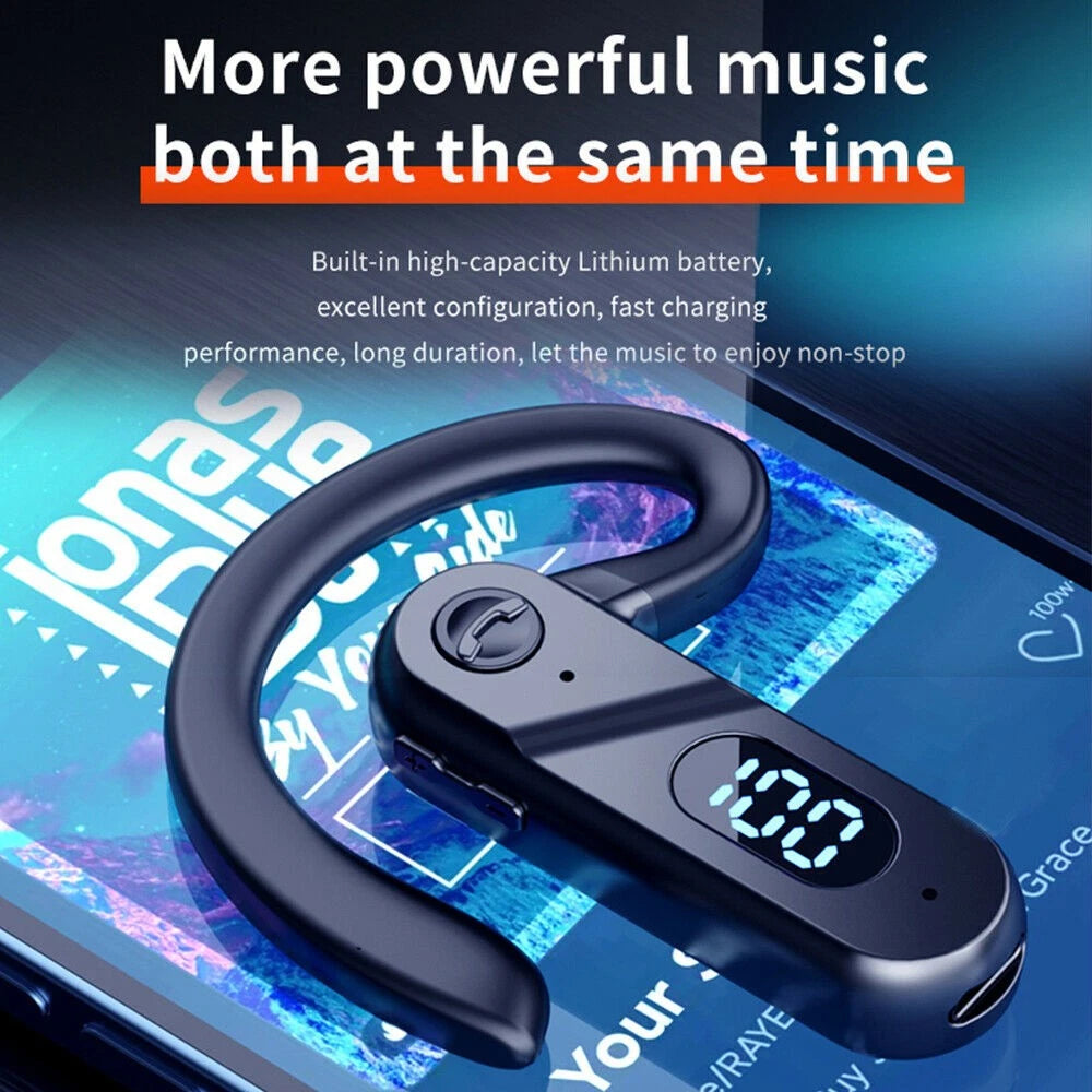Wireless Bluetooth Earpiece Headset Earbuds Noise Cancelling for