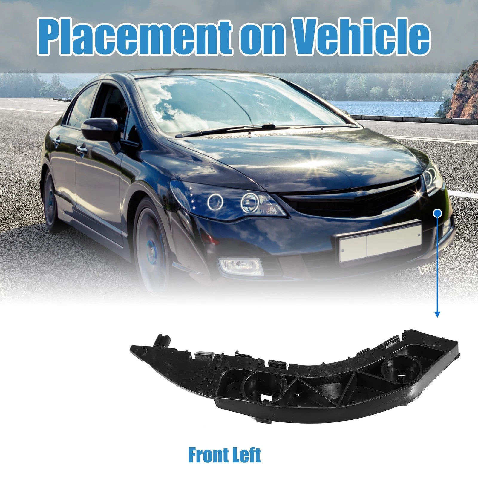 Left Front Bumper Bracket for Honda Civic (2006–2011) NO.71198-SNA-A