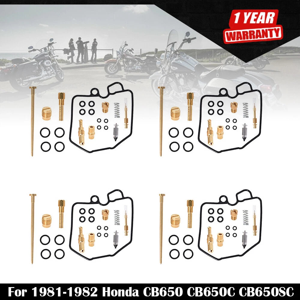 Set of 4 Carburetor Repair Kits for Honda CB650 (1981–1982)