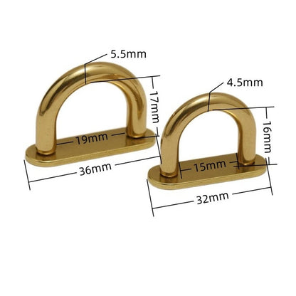Semicircular Brass D Ring Buckle for DIY Bag Handles (2010–2023)