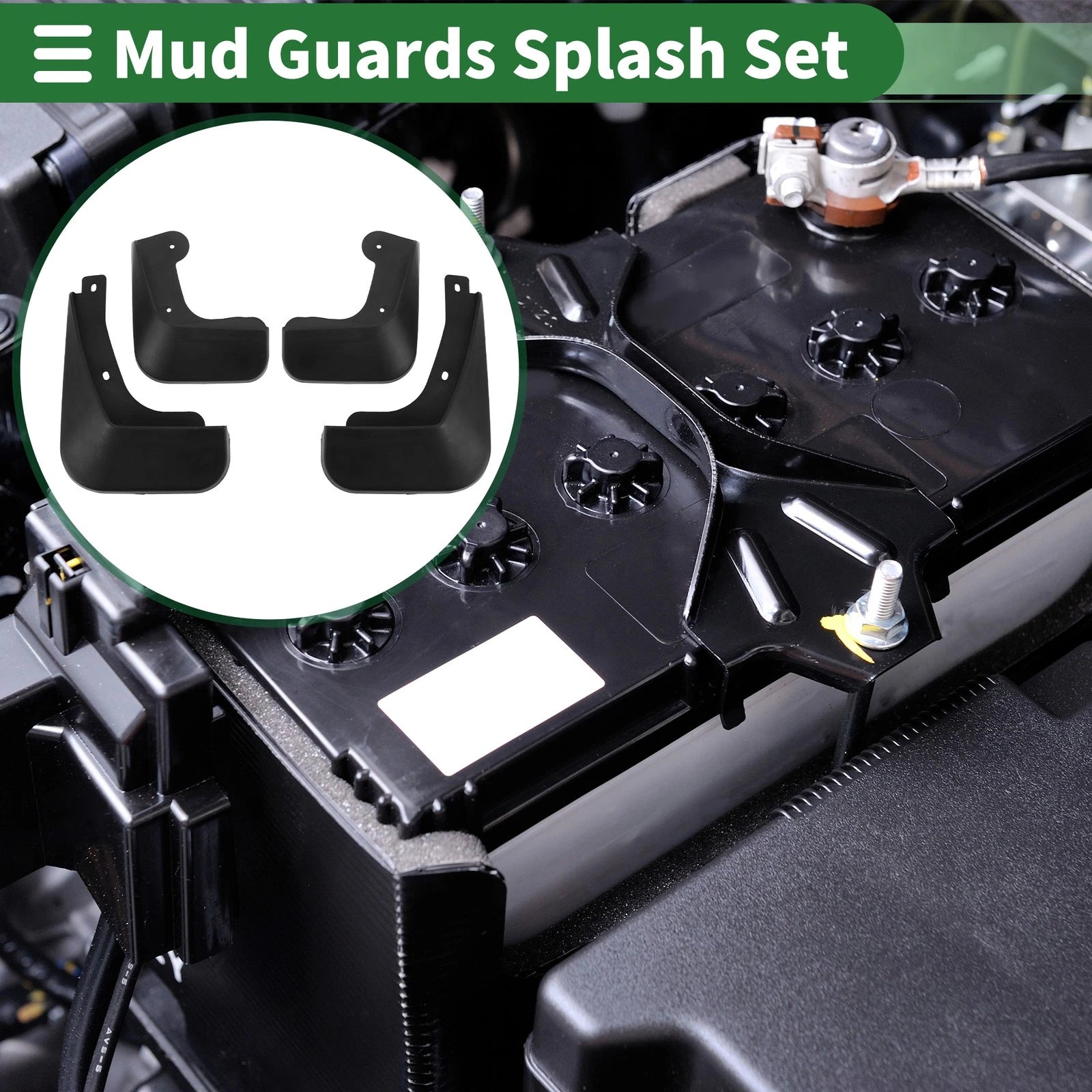 Mud Flaps Splash Guards for Kia Soul (2010–2013) W/ Mount Accessories
