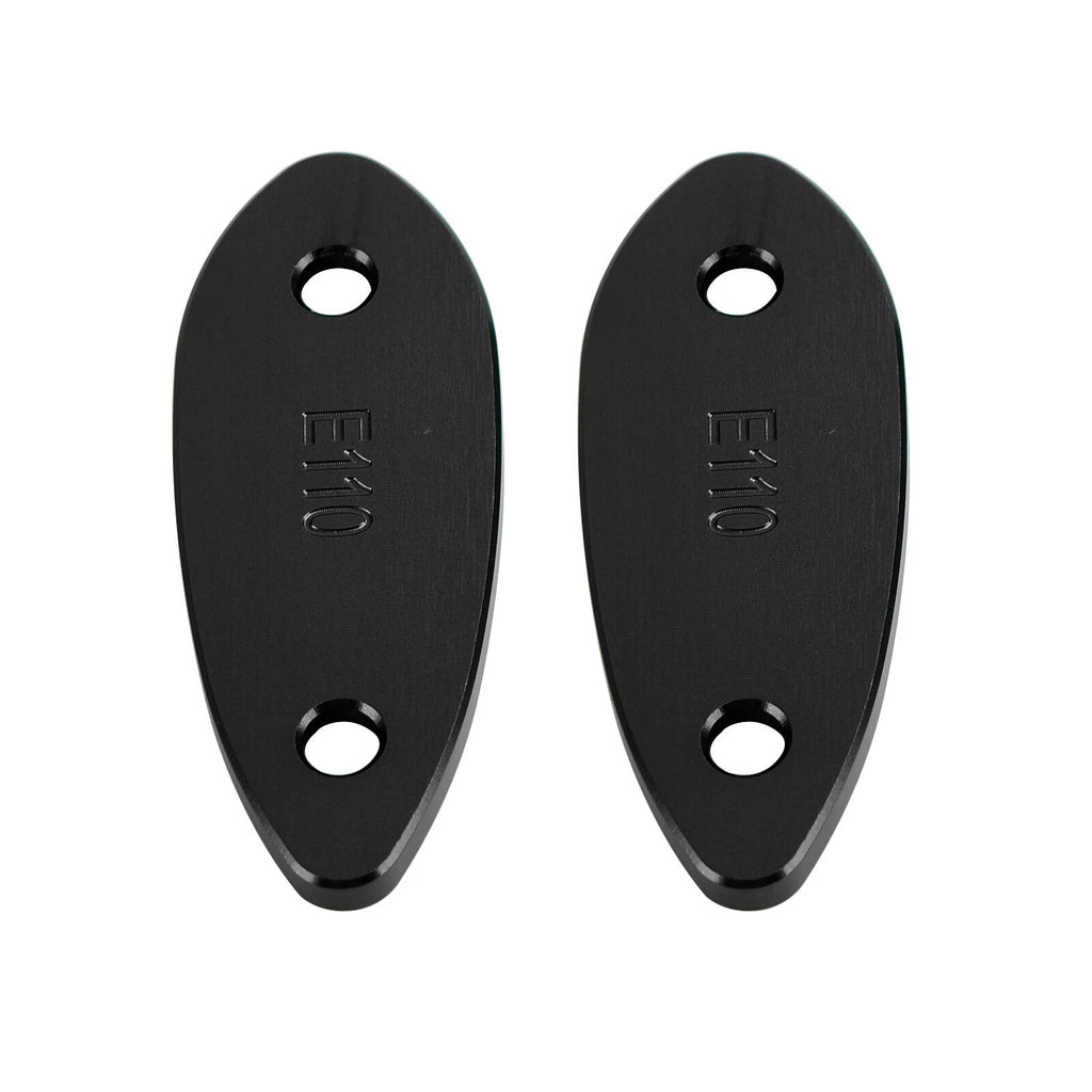 Mirror Block Off Plates Black for Kawasaki Ninja 250 300 400 650 (2013–2022) T9