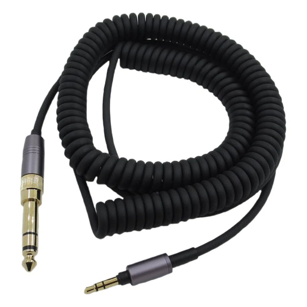 Coiled 1.5m Gold Plated Connector Headphone Cable for Sony Headphones