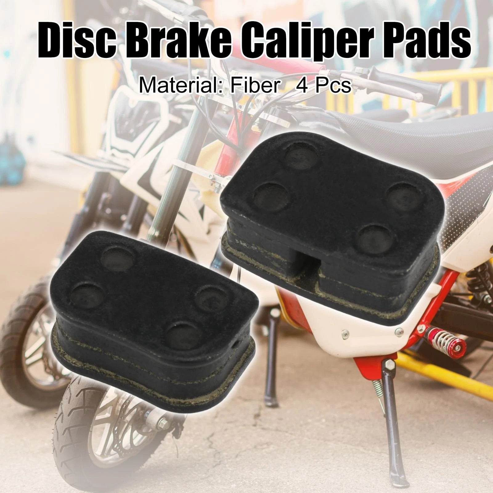 4pcs Disc Brake Caliper Pads Replacement for Motovox MBX10 MBX11 (79cc)