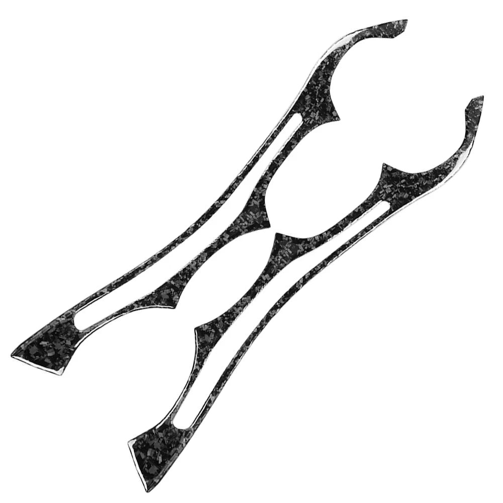 2X Front Headlight Eyebrow Eyelid Cover Trim for BMW 5 Series E60 (2004–2010)