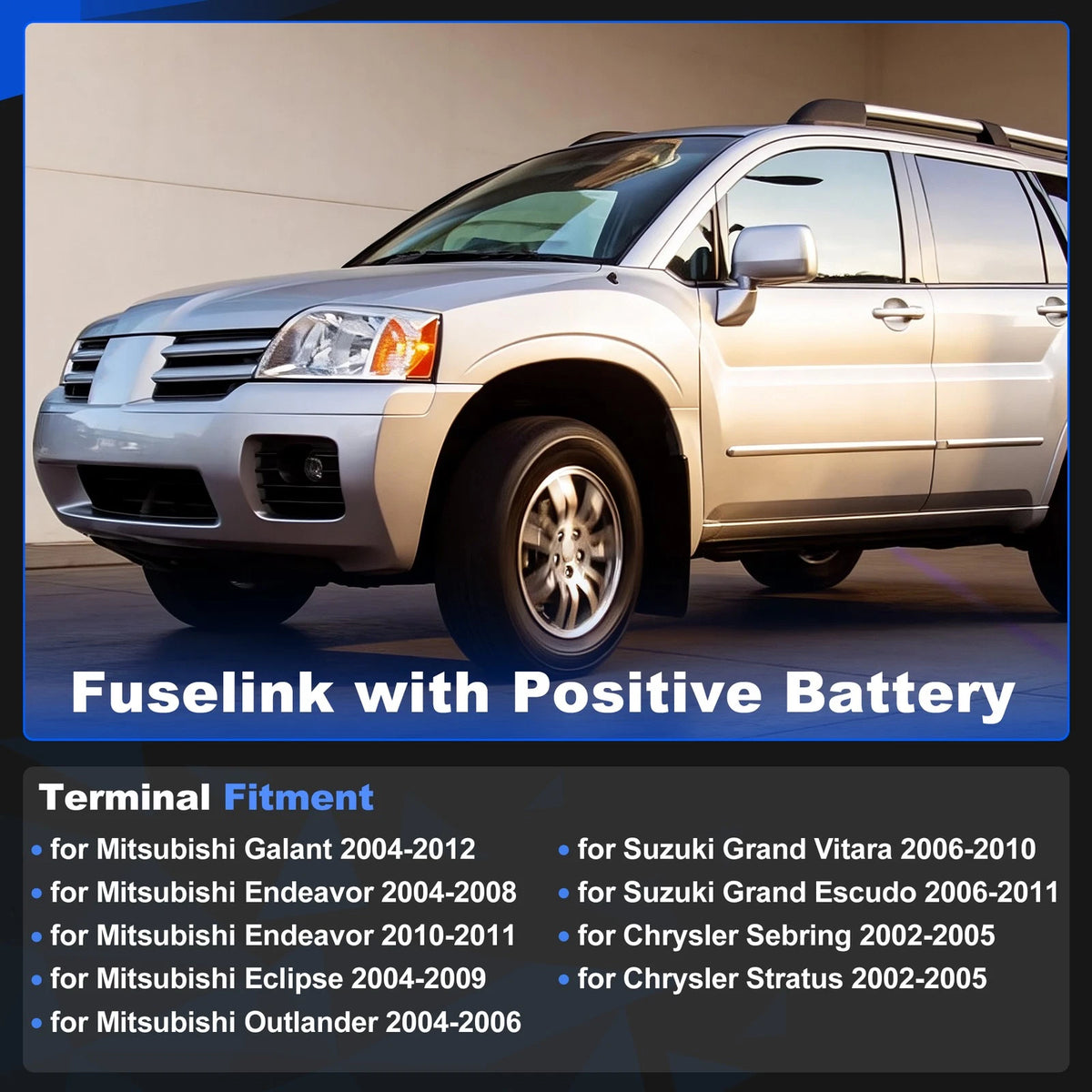 Positive Battery Fuse Terminal 120 Amp for Mitsubishi Galant Outlander (2000–2012)