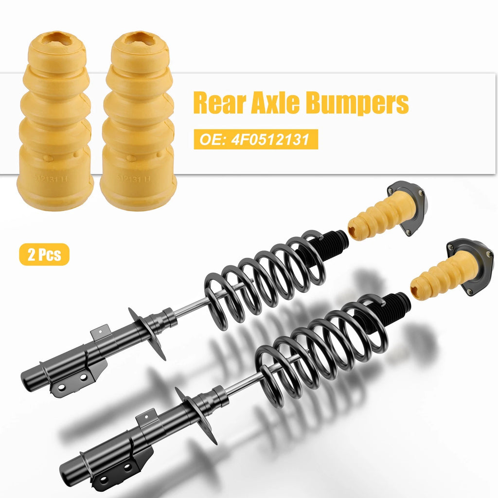 Jounce Bumper Axle Bumpers Front 2PCS Replacement for Audi B7 A4 (2005–2009)