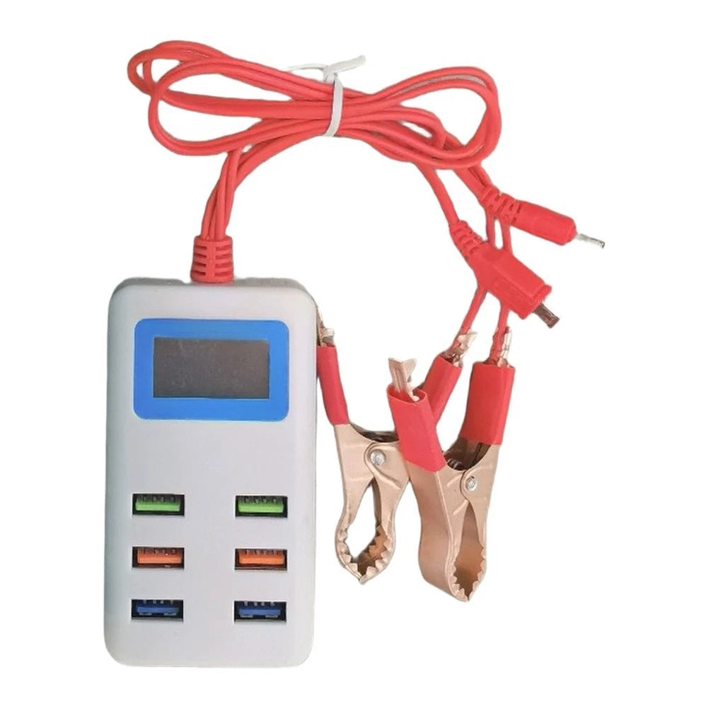 6 USB Charging Station with LCD Voltage Display for 12V 24V