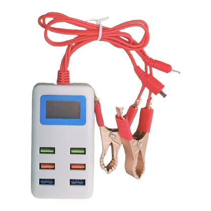 6 USB Charging Station with LCD Voltage Display for 12V 24V
