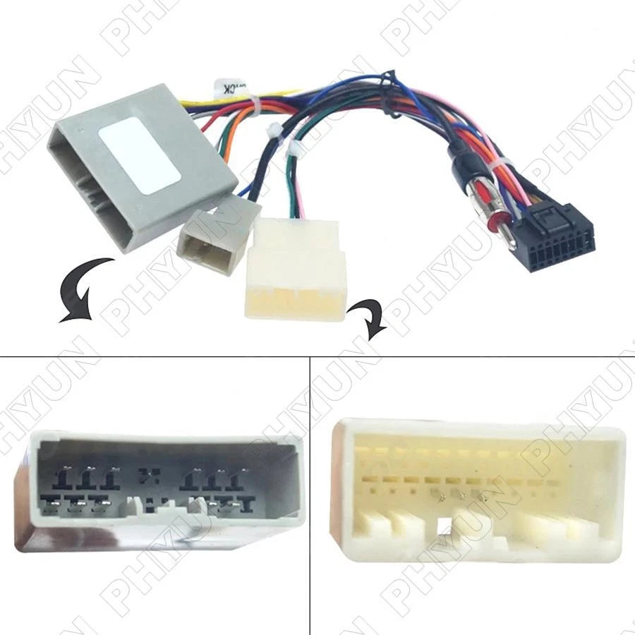 16-Pin Android Stereo Wiring Harness Power Cable For Honda Civic CR-V 2006-2009