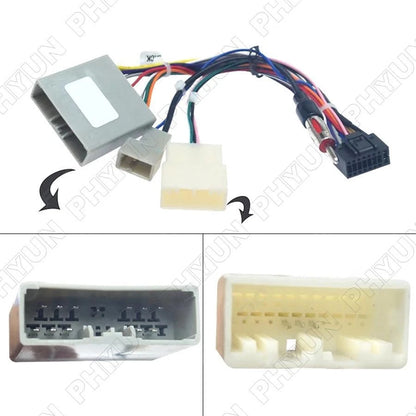 16-Pin Android Stereo Wiring Harness Power Cable For Honda Civic CR-V 2006-2009