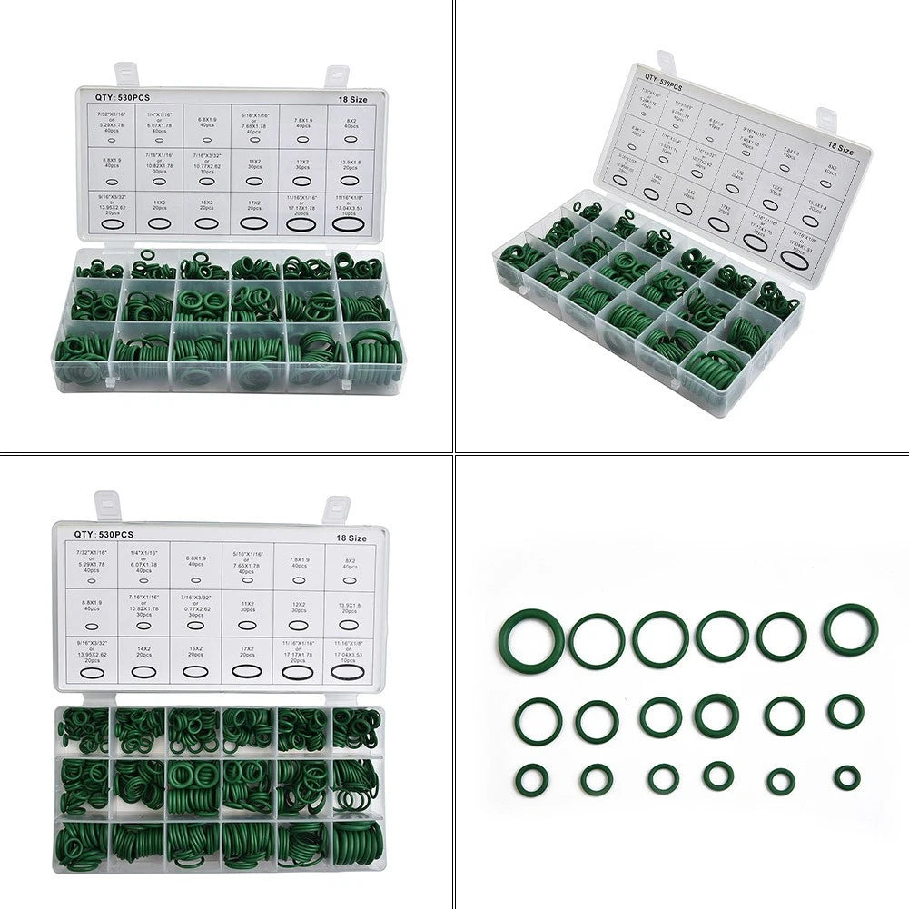 Gasket O-Ring Set for A/C System (530 Pcs)