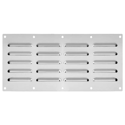 Venting Panel for Grill Accessory (13.5in x 5.25in) 304 Stainless Steel