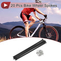 Bicycle Spokes Set 209mm 304 Stainless Steel Black for 13G Wheels (20)