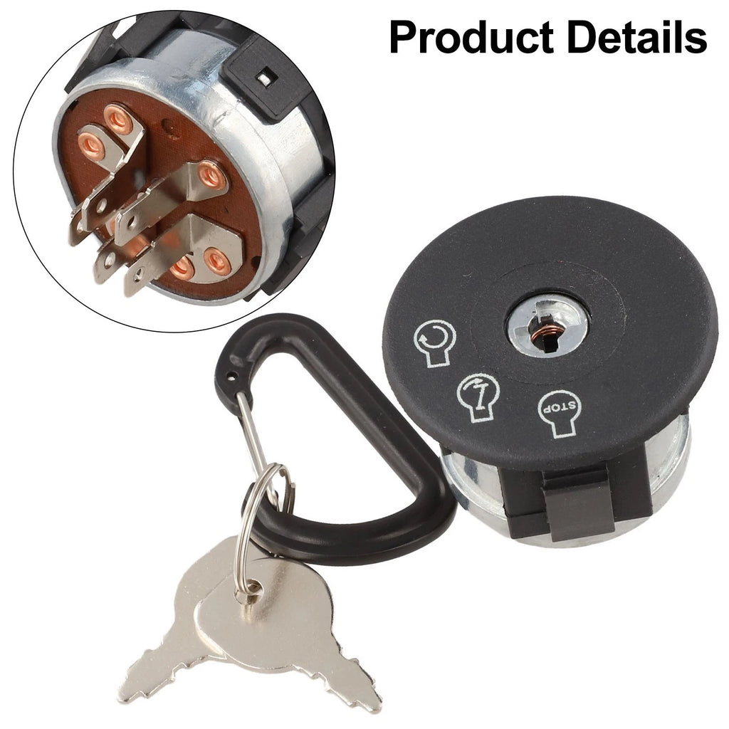Replacement Starter Ignition Switch for SCAG Models (with 2 Keys)