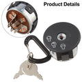 Replacement Starter Ignition Switch for SCAG Models (with 2 Keys)
