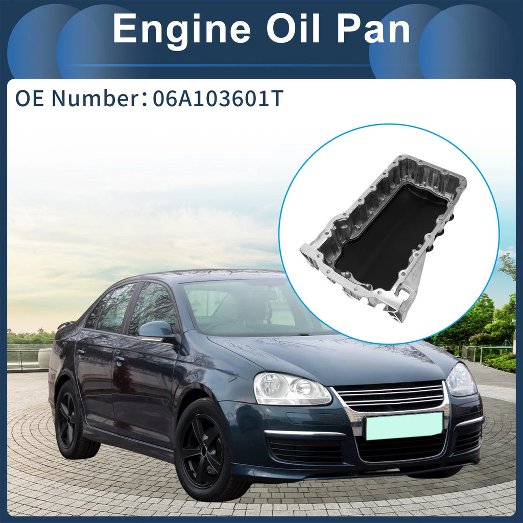 Engine Oil Pan Aluminum Replacement for Volkswagen Beetle 2.0 TDI (1998–2006)
