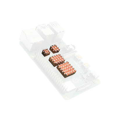 4Pcs Cooler Heat Sink Kit for Raspberry Pi 4 Model B (2019–Present)