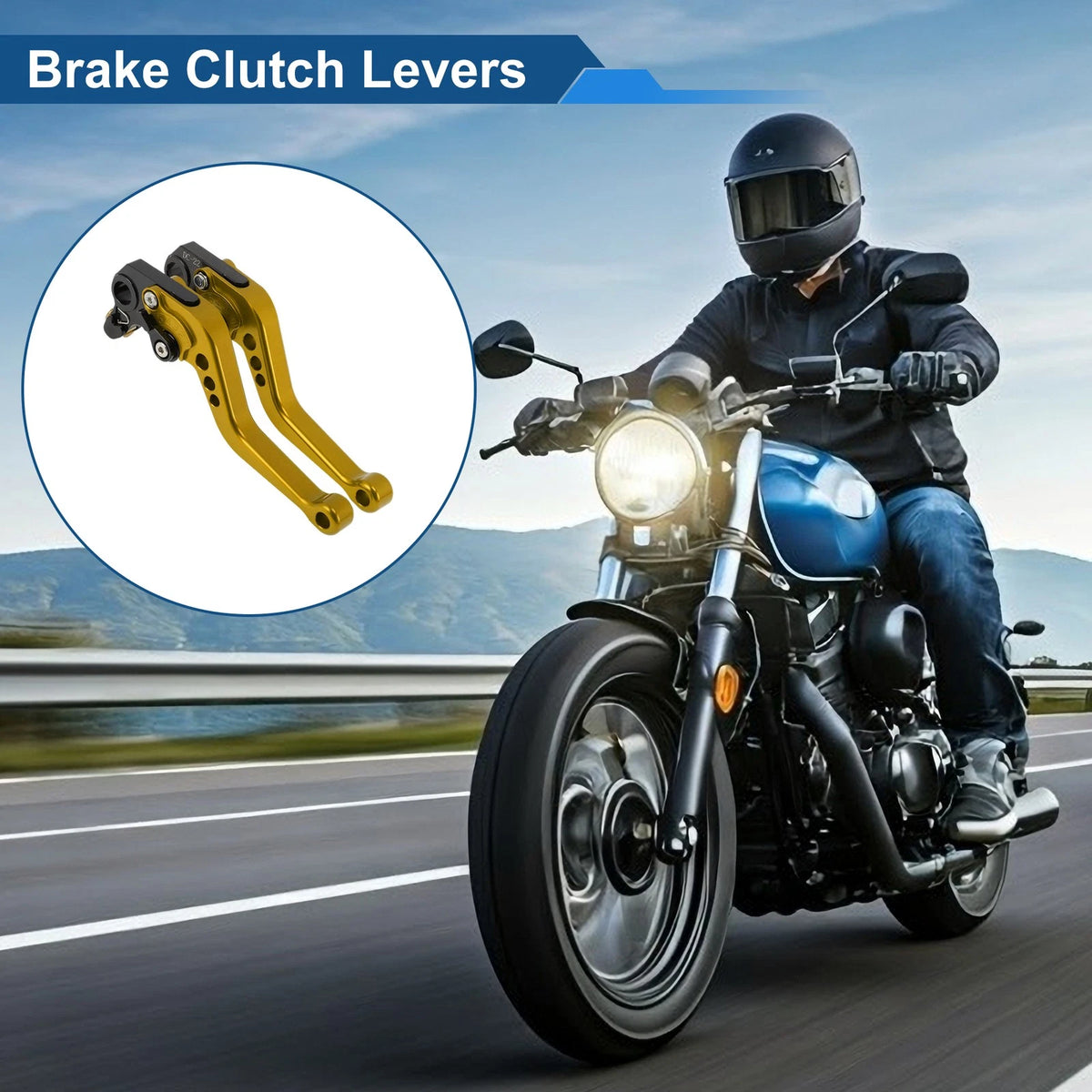 Adjustable Short Brake Clutch Levers for Ducati Monster 695 (2007–2008) Gold