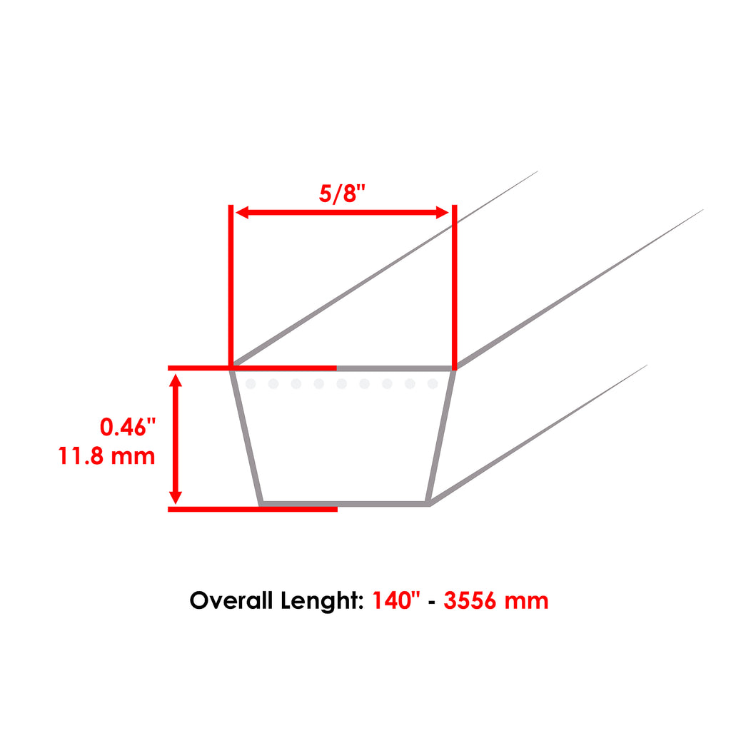 Deck Belt Replacement for Scag Turf Tiger SMST SMT STT STTII 52in (2000–2000)