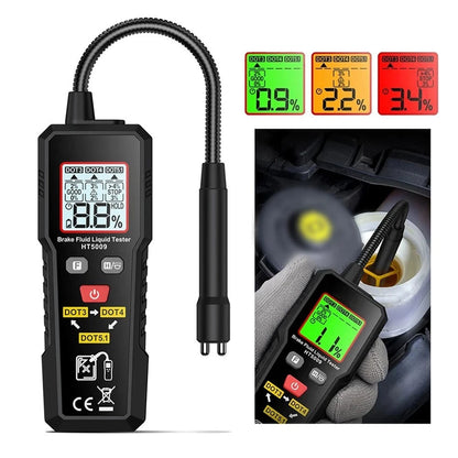 Digital Brake Fluid Moisture Analyzer HT5009 for DOT3 DOT4 DOT5.1