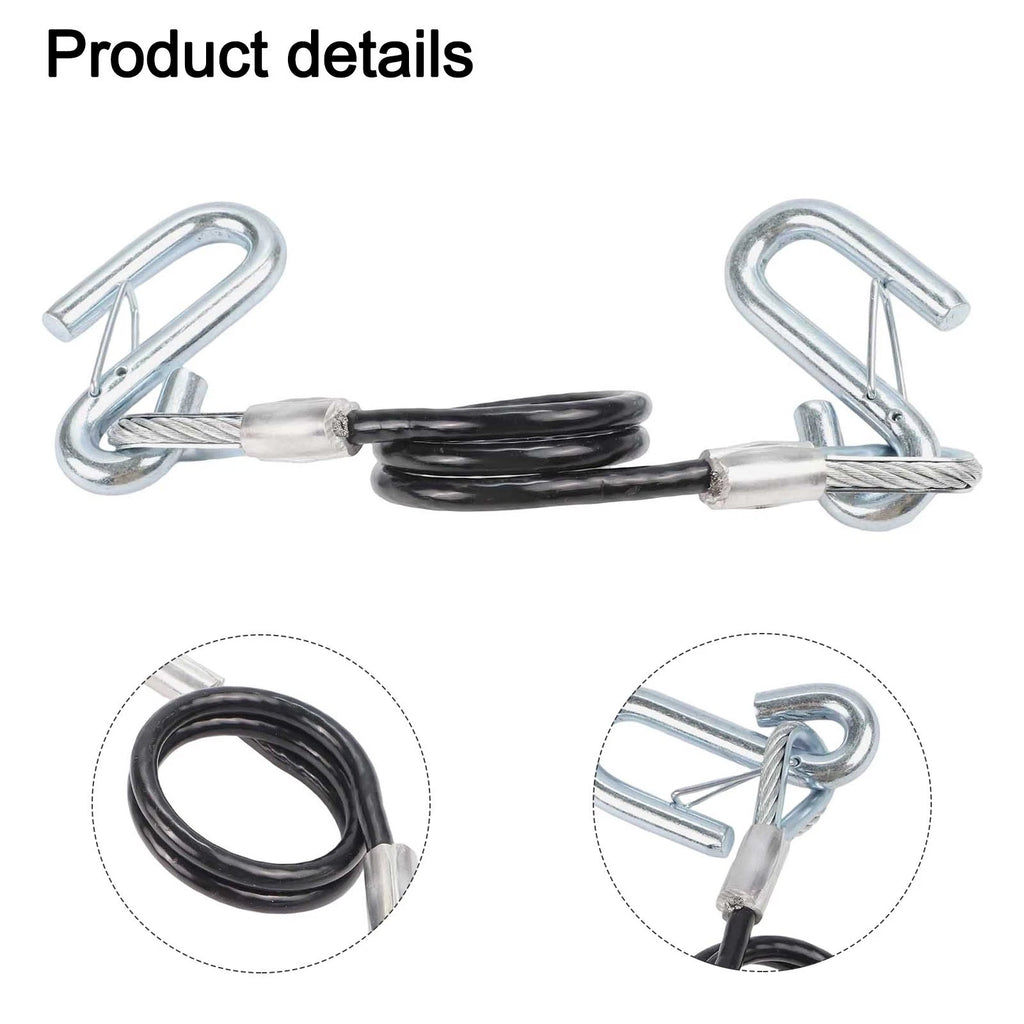 Adjustable Tow Rope for Trailers with Reliable S Hook and Strong Construction