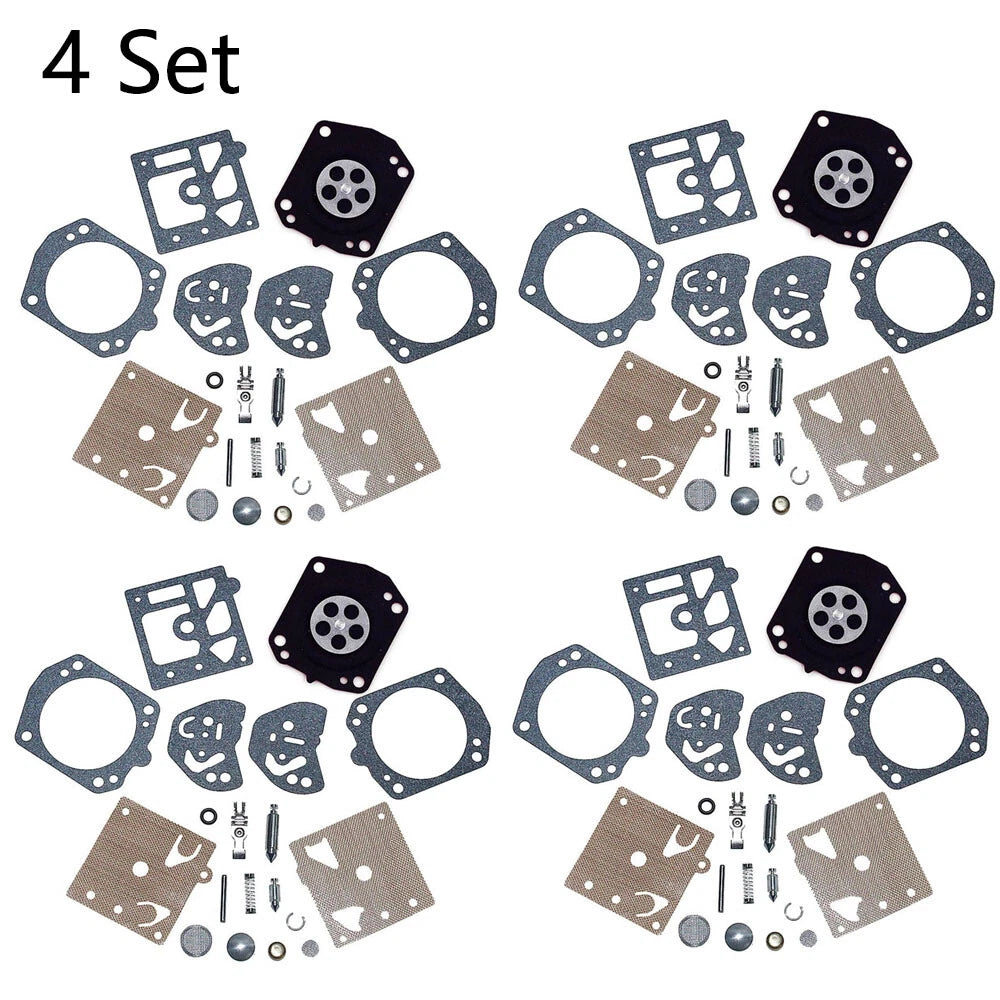 Set of 4 Carburetor Rebuild Kits for Husqvarna 257, 250R & Poulan 2800, 3300 (K20-HDA)
