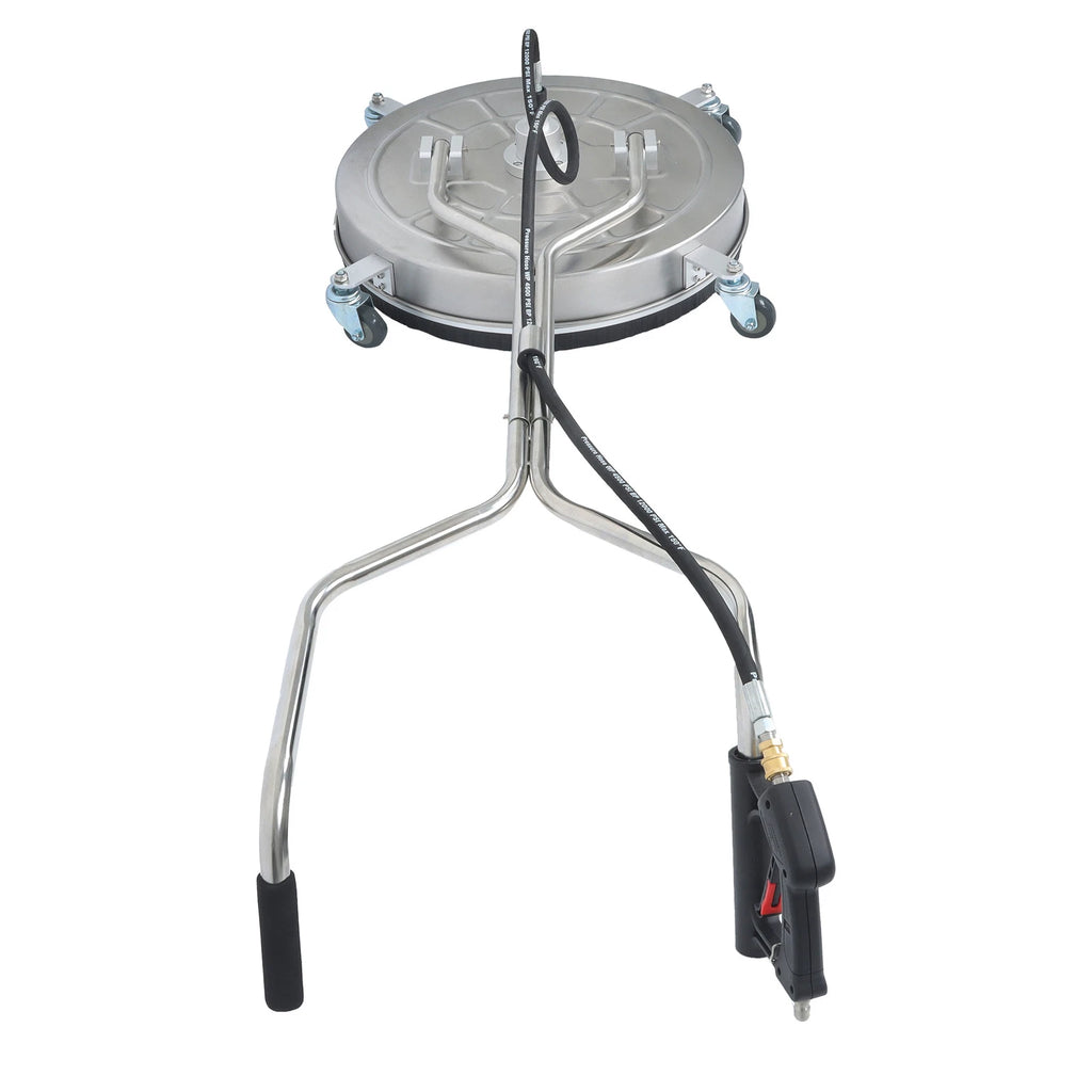 24" Pressure Washer Surface Cleaner with Handles & Wheels Quick Connect