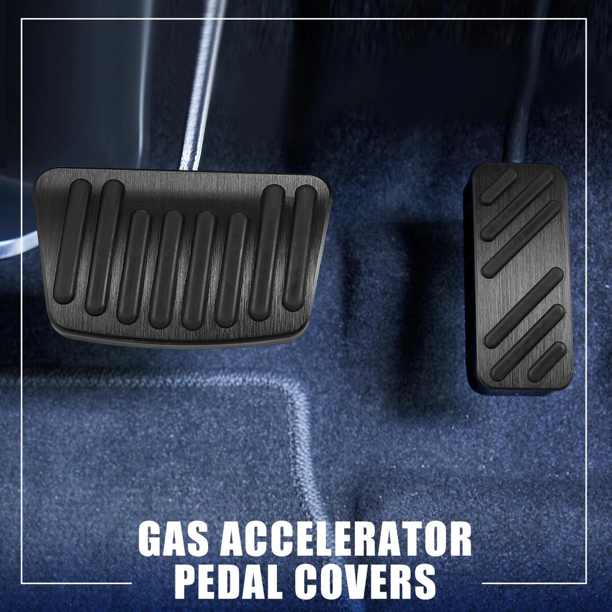 Brake Pedal Pad Cover Set for Hyundai Elantra (2021–2022) Black Alloy