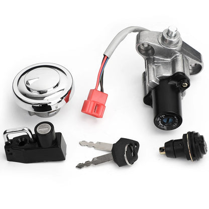 Ignition Switch Tank Cap Helmet Storage Lock Set for Yamaha XVS 125-1100