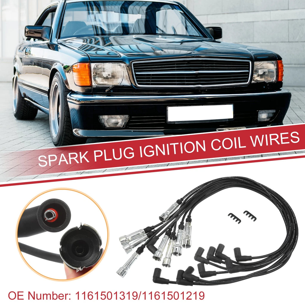 Spark Plug Wire Ignition Coil Cable Set for Mercedes-Benz 380SE (1970–1981)