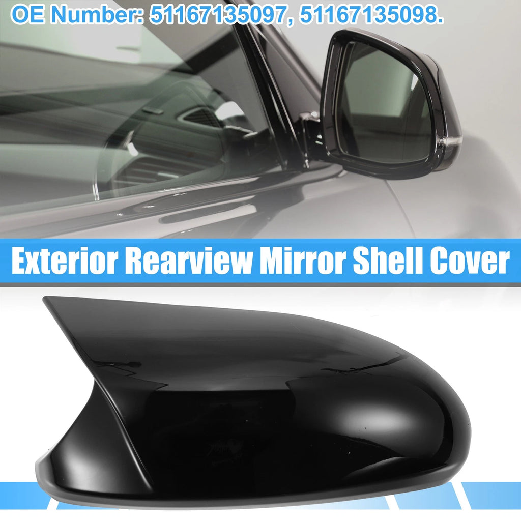 Rear View Mirror Cover Shell Pair with Back Adhesive for BMW (2014–2020)
