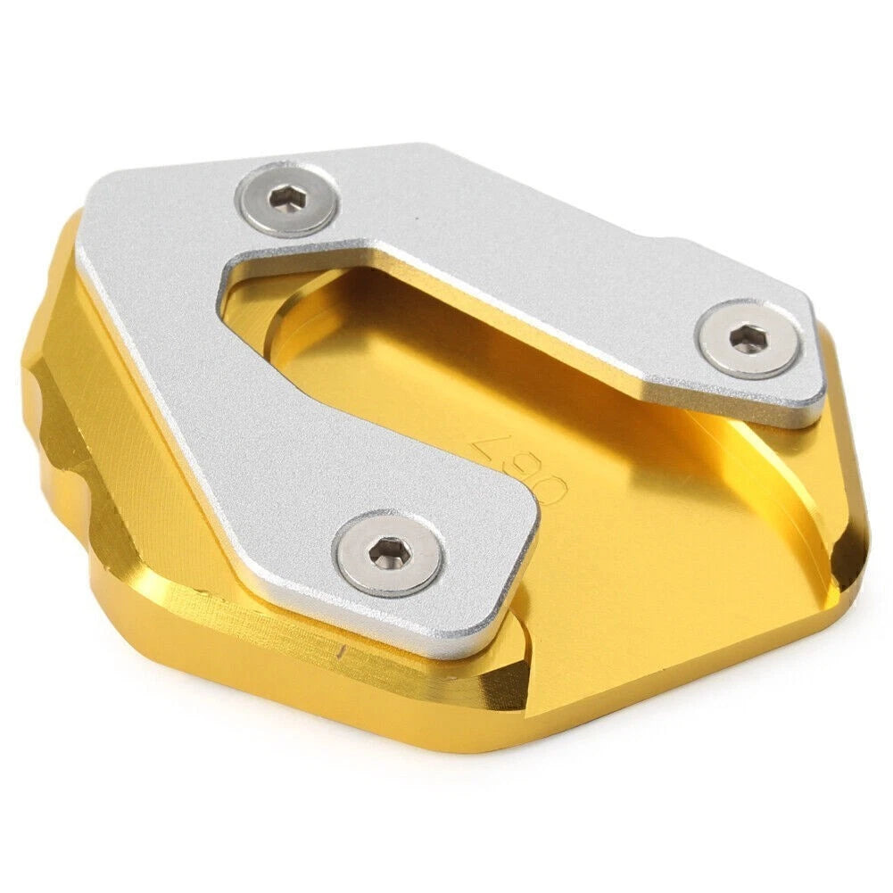 Side Stand Pad Extension for Yamaha MT09 Tracer (2015–2017) CNC Gold