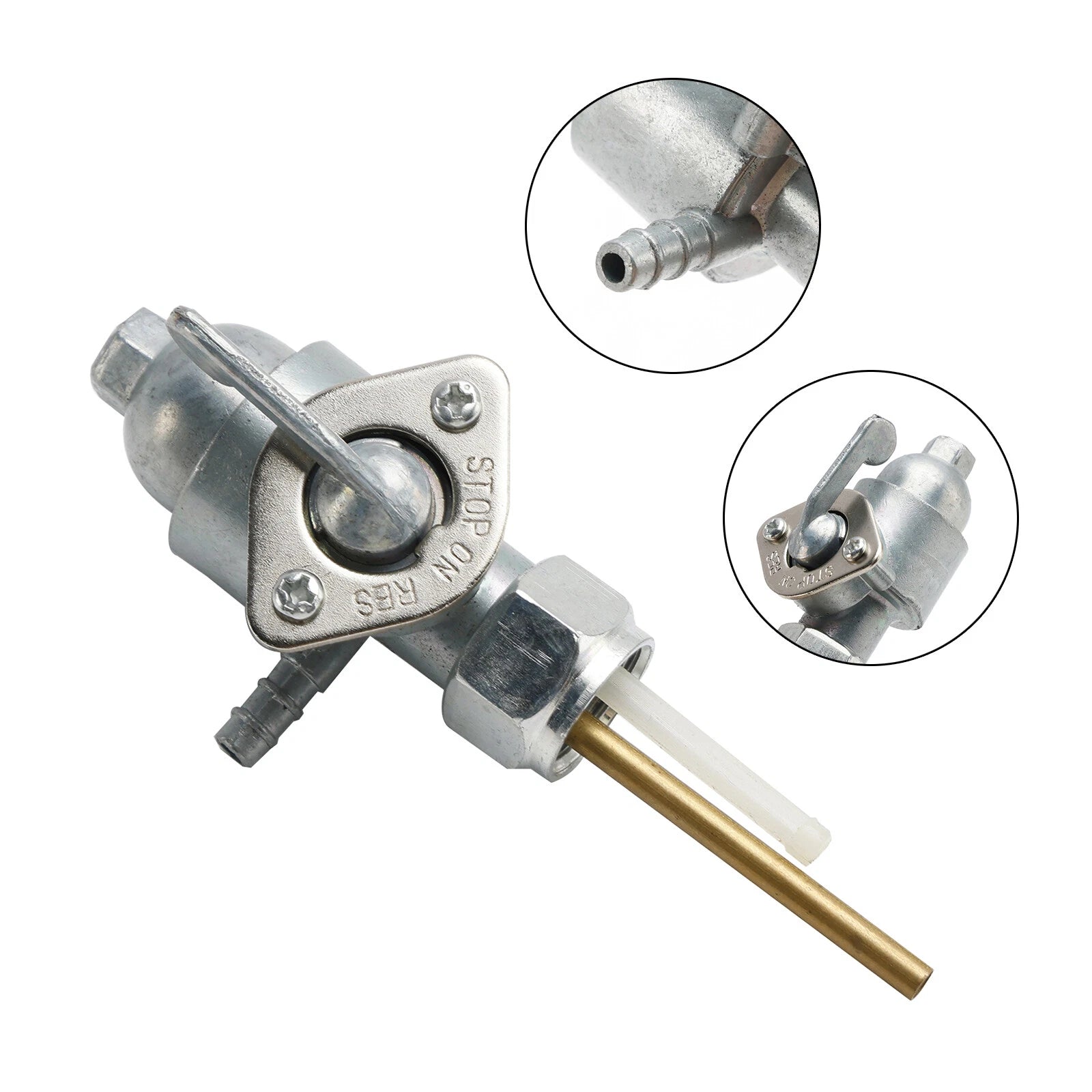 Gas Tank Fuel Cock Valve Petcock for Yamaha RS100 (1975–1976), YL2 100 (1967–1970)