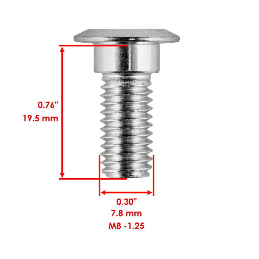 Front Wheel Disc Stud Screw Bolt for Yamaha Raptor 250 YFM250R (2008–2013)