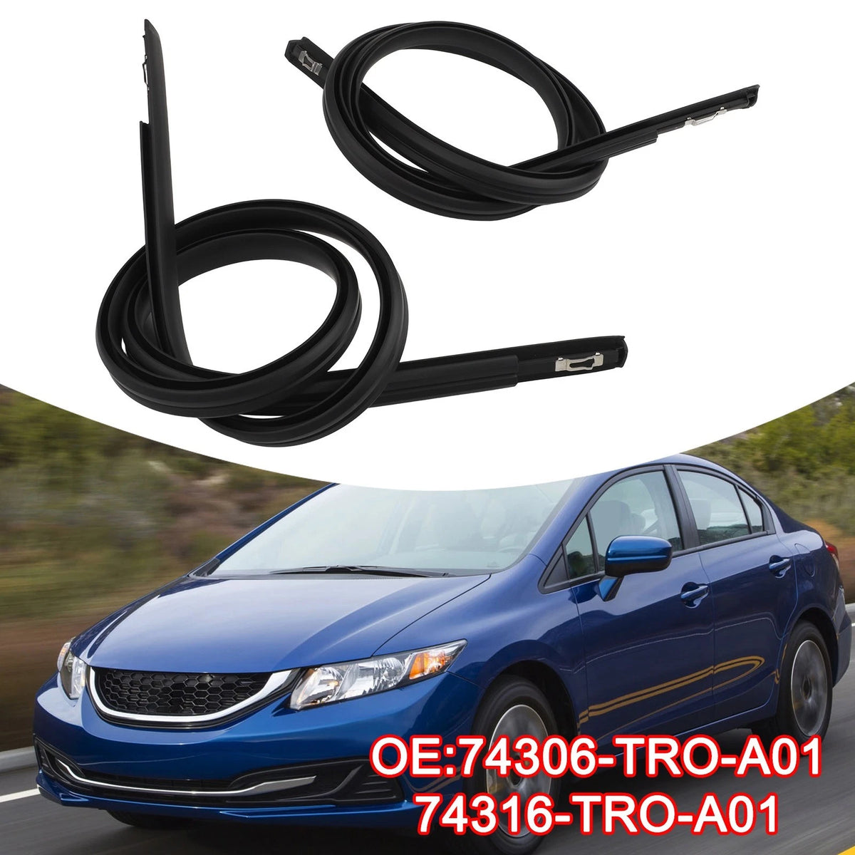 Rubber Sealing Kit for Honda Civic (2012–2015)