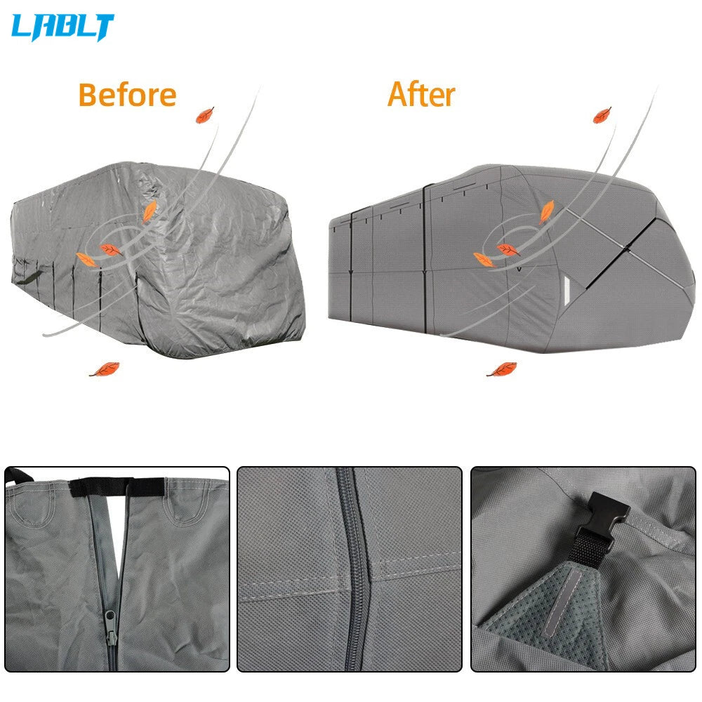 4-Ply Waterproof RV Cover for Class A Travel Trailer (2020–2022)