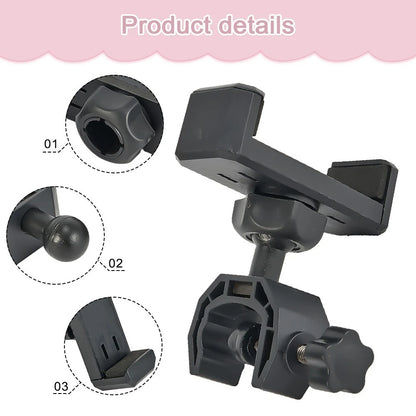 Microphone Stand for Smartphones (Rotating, Black)