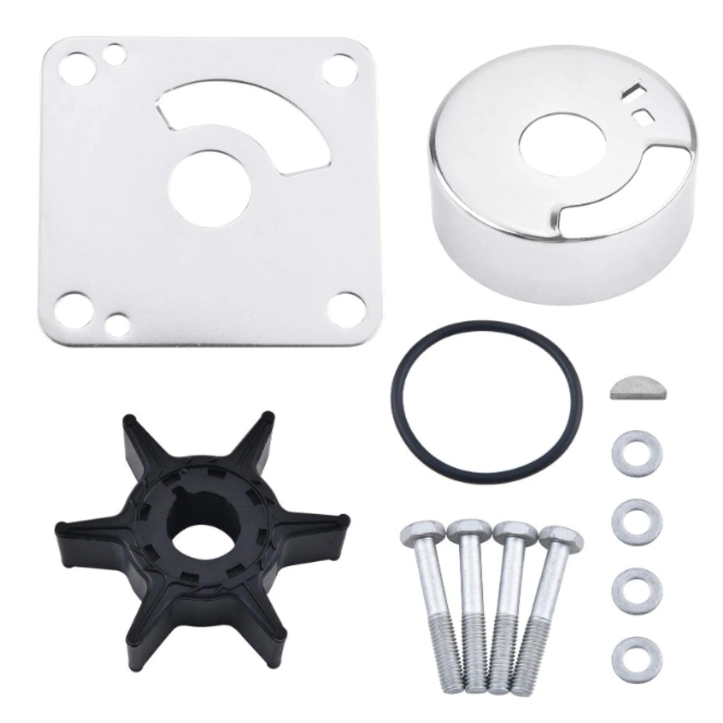 Water Pump Impeller Kit for Yamaha 20 25 Hp 2 Stroke Outboard (18-3431, 6L2-W0078-00)