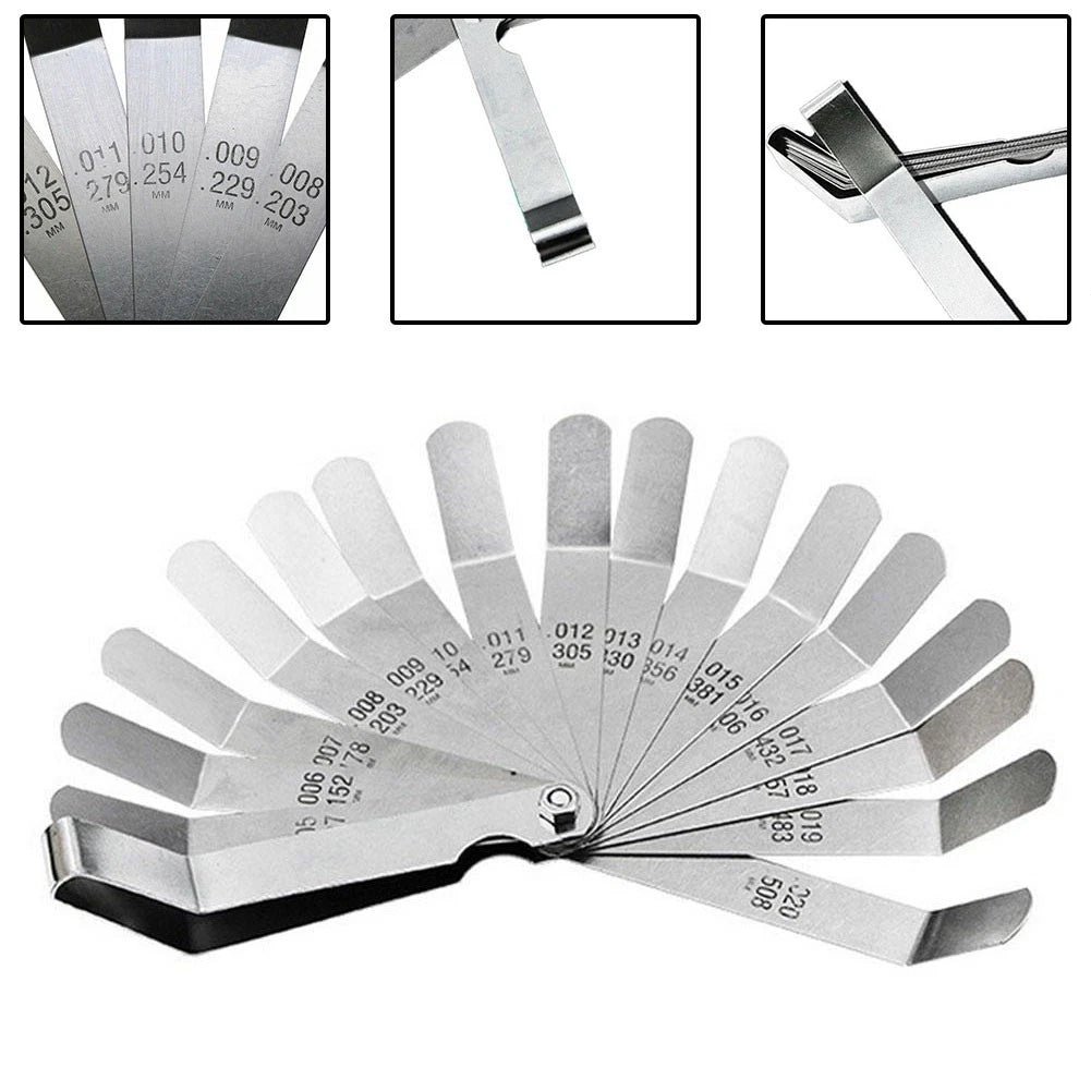 Set of 1 Feeler Gauge for Valve Adjustment (0.127-0.508mm)