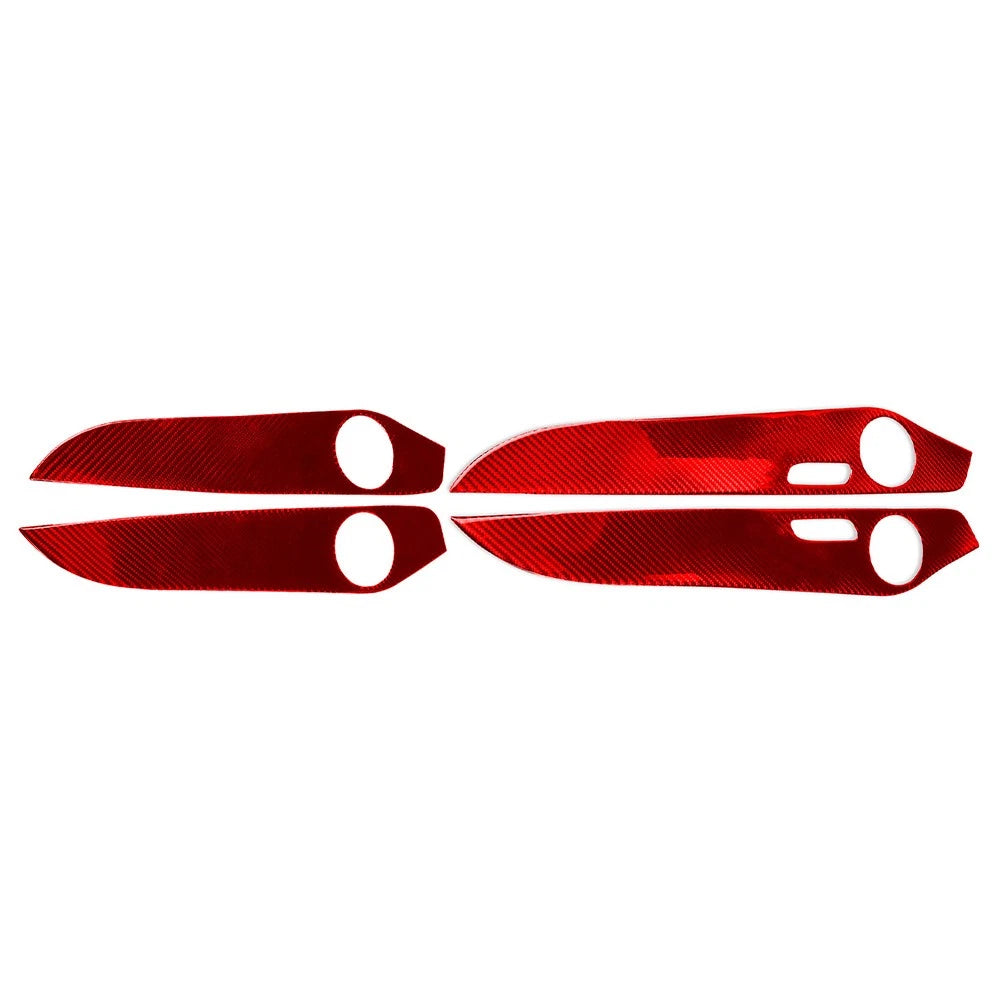 Inner Door Panel Cover Trim for Benz C Class W205 (2014–2021) & GLC X253 (2016–2021) Red