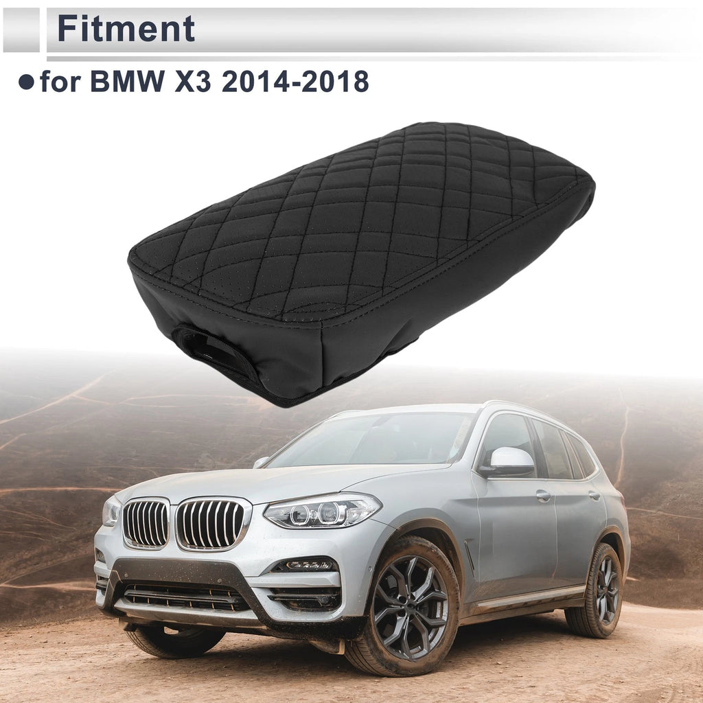 Car Center Console Cover Replacement for BMW X3 (2014–2018) Black