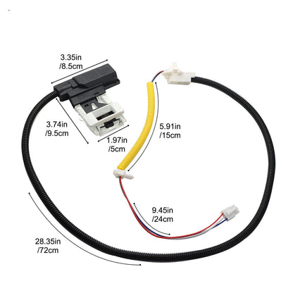 Washing Machine Lid Lock Switch Cable Kit for Whirlpool (W11307244, W10682535)