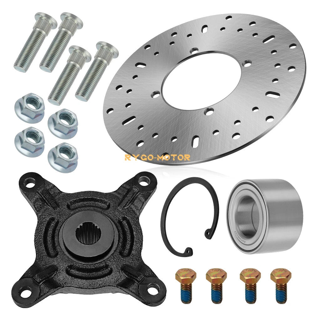 Front Wheel Hub w/Disc Rotor Bearing Kit for Polaris Ranger 500 570 EV (2017–2024)