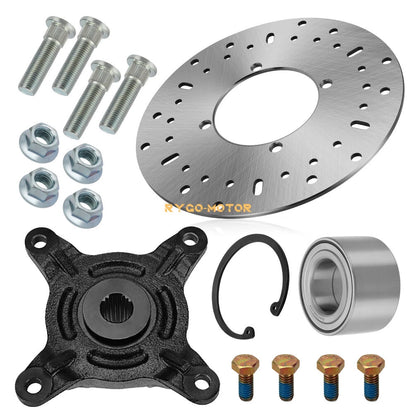 Front Wheel Hub w/Disc Rotor Bearing Kit for Polaris Ranger 500 570 EV (2017–2024)