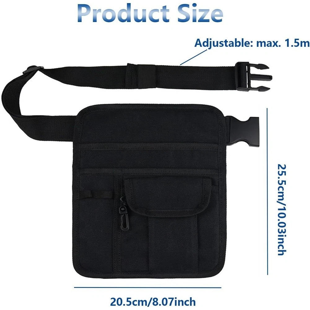 Adjustable Waist Bag for Gardening Tools (5 Pockets)