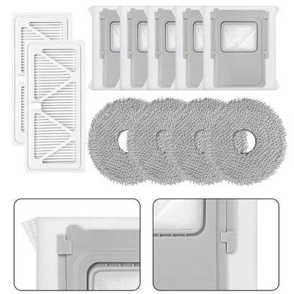 Replacement Side Brush Filter Mop Cloth Dust Bag for DJI RoboVac S A P
