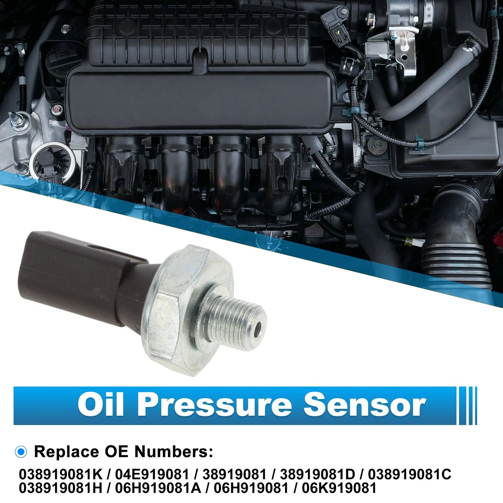 Oil Pressure Sensor OEM Replacement for Audi A4 A5 Volkswagen Golf Jetta (2005–2015)