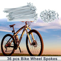 Bicycle Spokes Nipple Set 12G 76mm for Carbon Steel Galvanized Silver