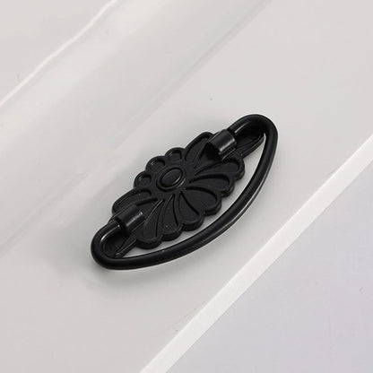 10X Black Vintage Door Pull Handles for Cupboard Drawer (Zinc Alloy)